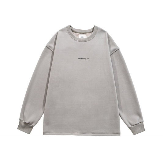Vintage Small Letter Print Loose Hoodie for Men