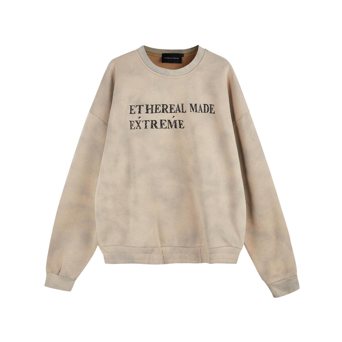 Washed Vintage Letter Patchwork Embroidered Autumn Winter Hoodie Top for Men