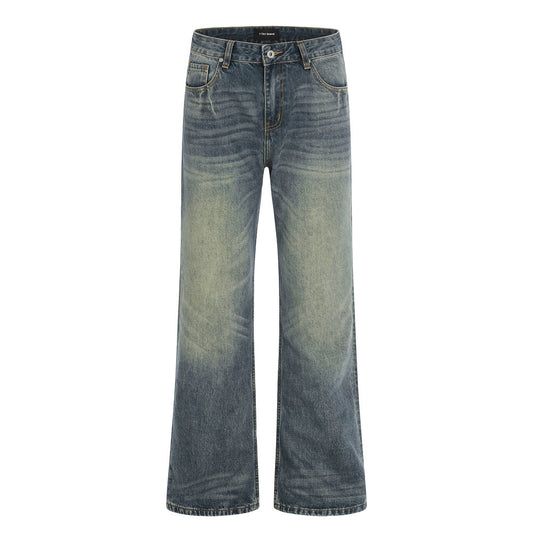 Wash water to make old denim micro pull pants