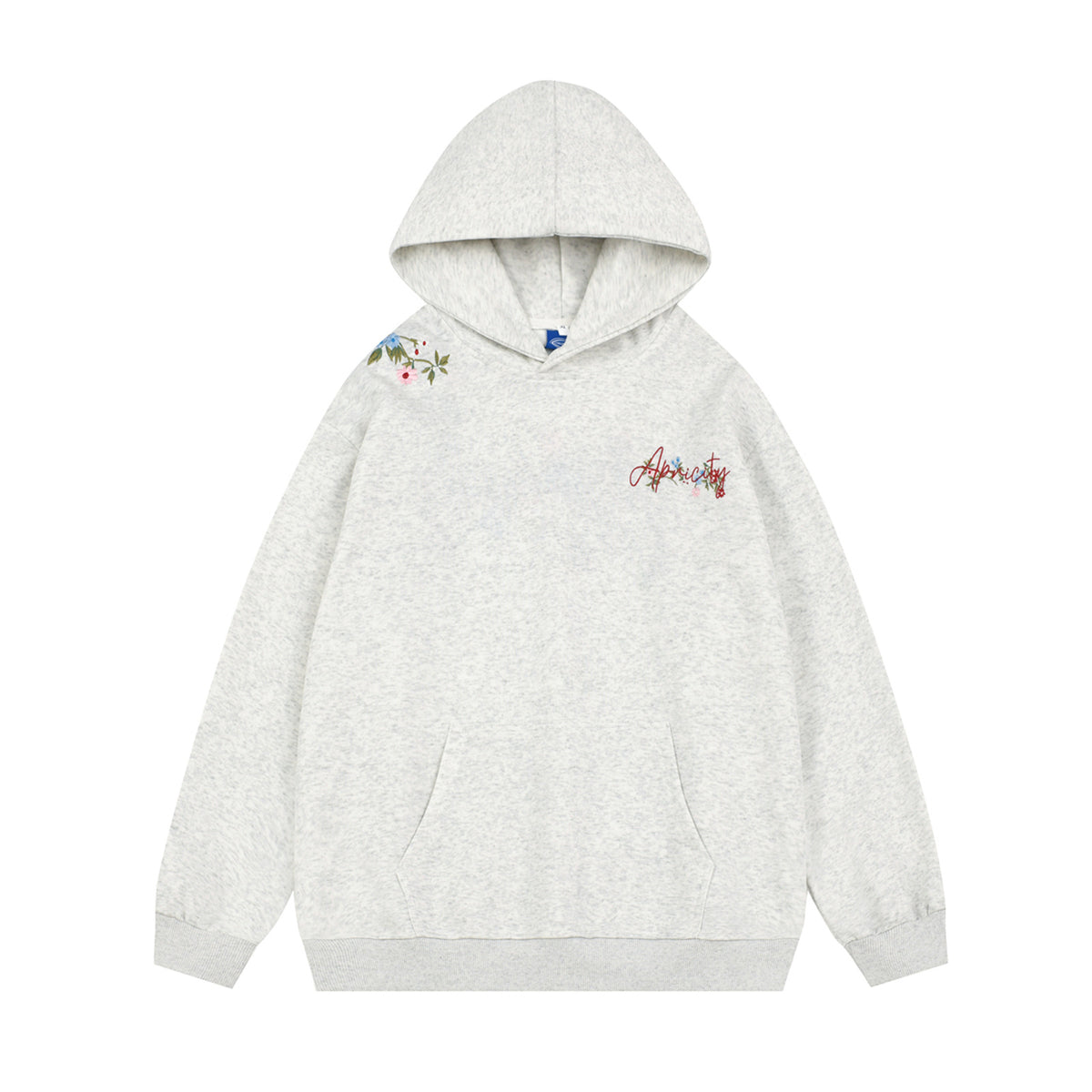Letter Embroidery Hoodie Oversized Loose Casual Couple Top for Men and Women