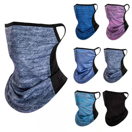 Ice Mesh Mesh Hanging Ear Sunscreen Mask Outdoor Sports Leisure Dustproof Sunscreen Men And Women Cycling Insect-Proof Scarf Headgear