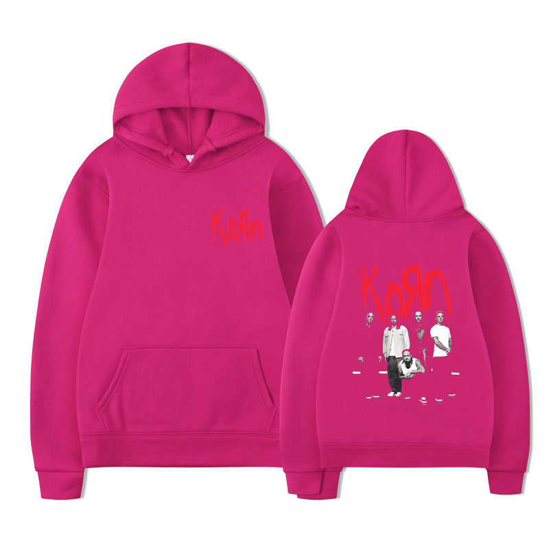 Rock Band Korn Graphic Hoodie Men Women Casual Oversized