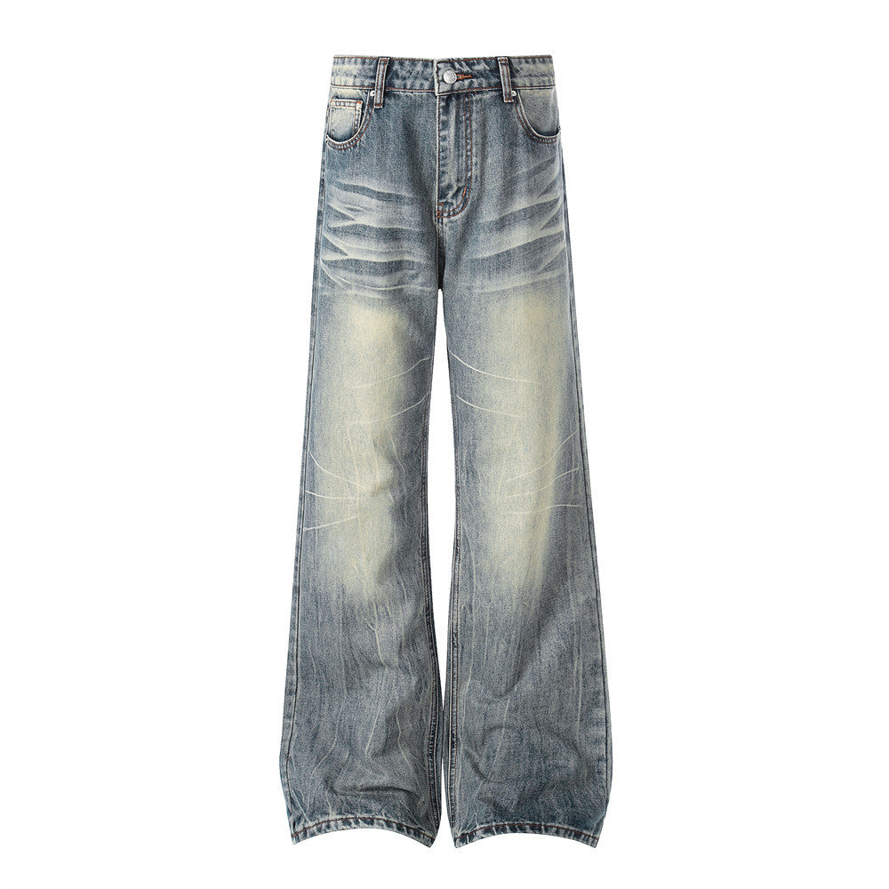 Micro pull denim pants