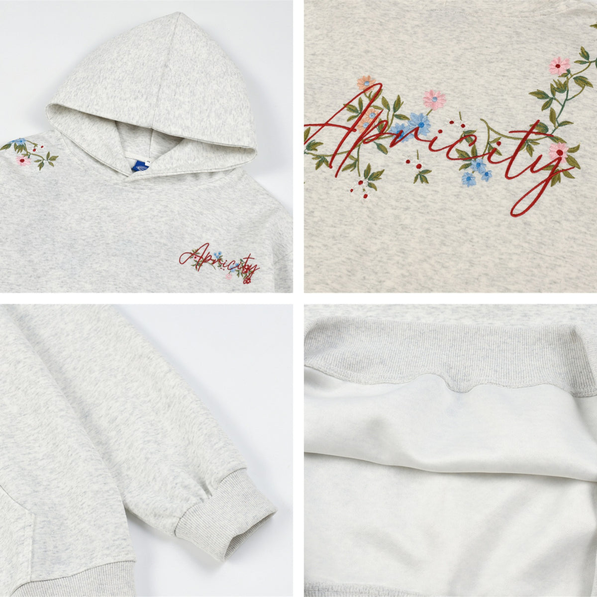 Letter Embroidery Hoodie Oversized Loose Casual Couple Top for Men and Women