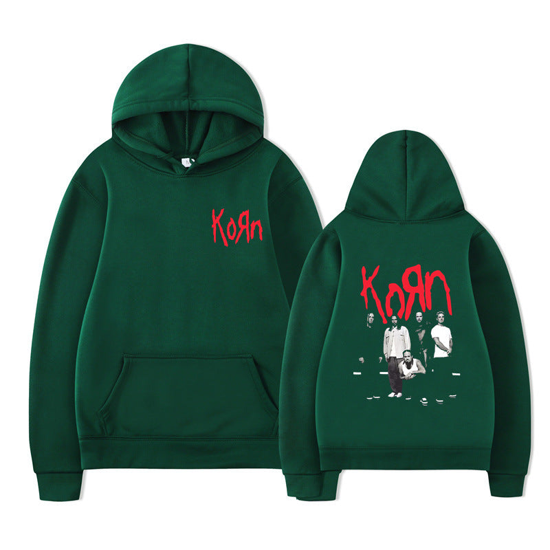Rock Band Korn Graphic Hoodie Men Women Casual Oversized