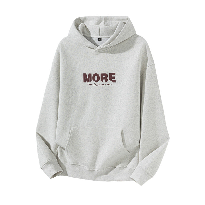 Print Hoodie for Men Street Style Loose Drop Shoulder
