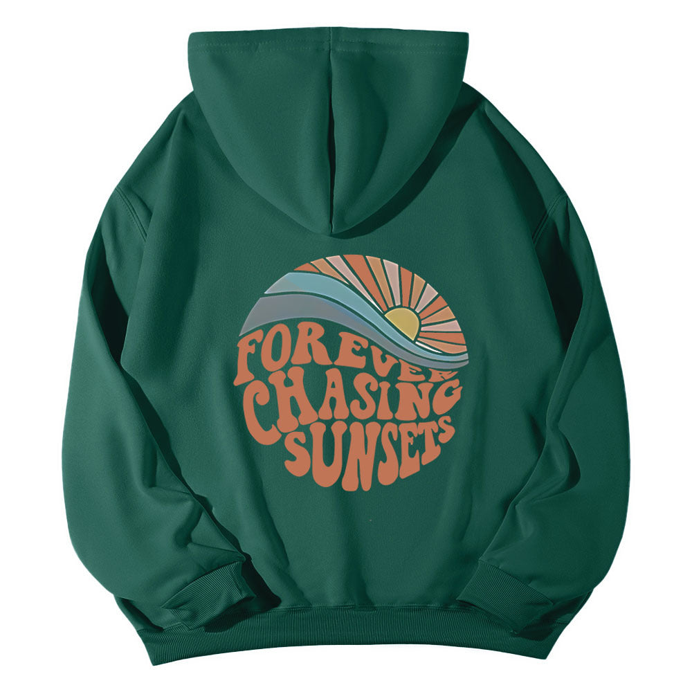 Drop Shoulder Loose Halloween Pumpkin Element Hoodie for Men and Women