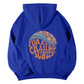 Drop Shoulder Loose Halloween Pumpkin Element Hoodie for Men and Women