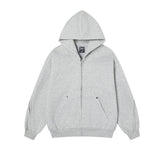Splicing zipper hoodie for men