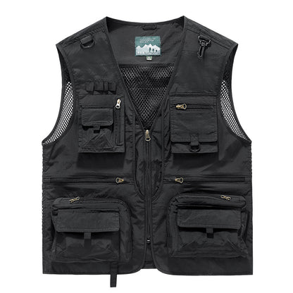 Mesh Quick Drying Vest Leisure Outdoor Multi Bag Fishing Photography Vest