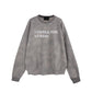 Washed Vintage Letter Patchwork Embroidered Autumn Winter Hoodie Top for Men
