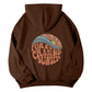 Drop Shoulder Loose Halloween Pumpkin Element Hoodie for Men and Women