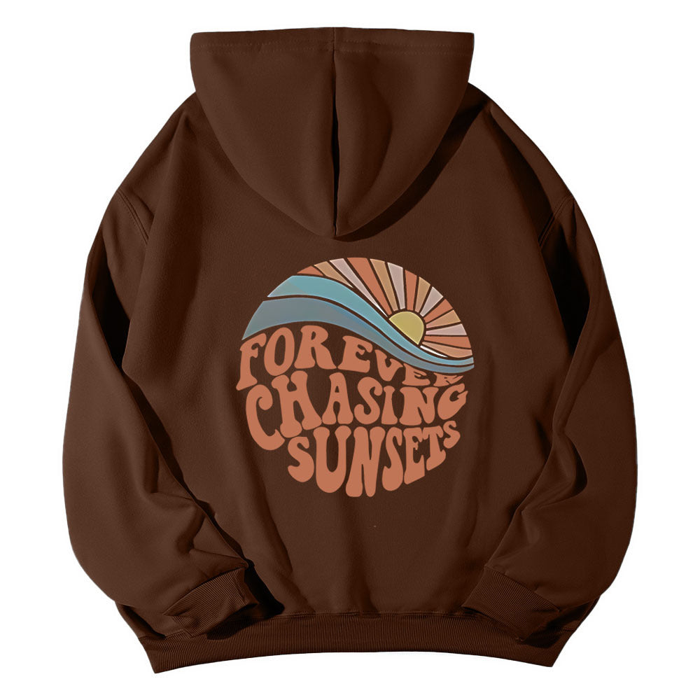 Drop Shoulder Loose Halloween Pumpkin Element Hoodie for Men and Women