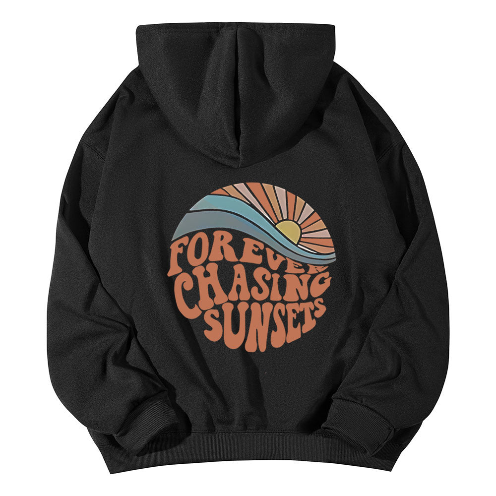 Drop Shoulder Loose Halloween Pumpkin Element Hoodie for Men and Women