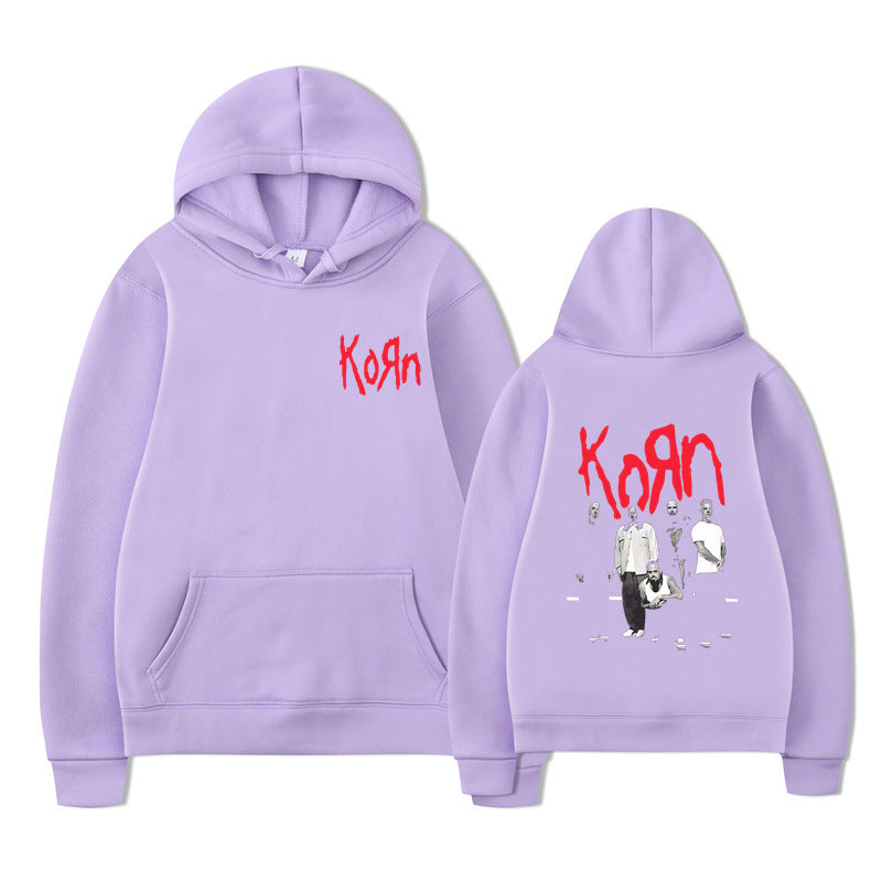Rock Band Korn Graphic Hoodie Men Women Casual Oversized