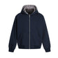 Splicing cardigan zipper hoodie for men