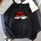 Blanc RX7  Car nd Printed Men Hoodie Casual Oversized