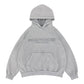 Embroidery Letter Minimalist Hoodie for Men