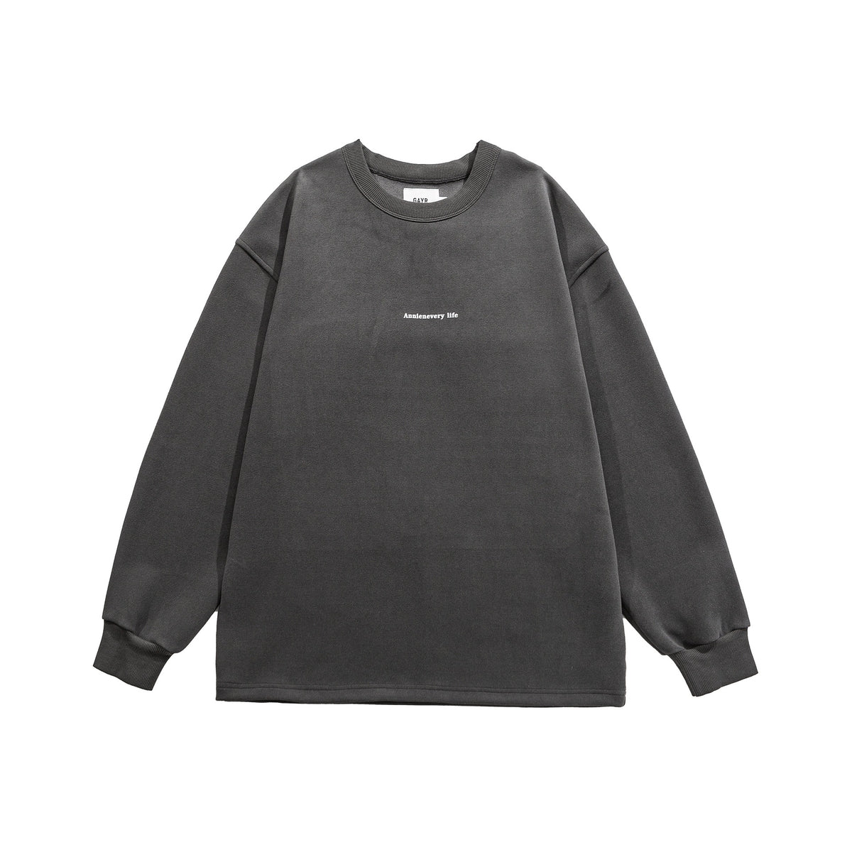 Vintage Small Letter Print Loose Hoodie for Men