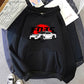 Blanc RX7  Car nd Printed Men Hoodie Casual Oversized