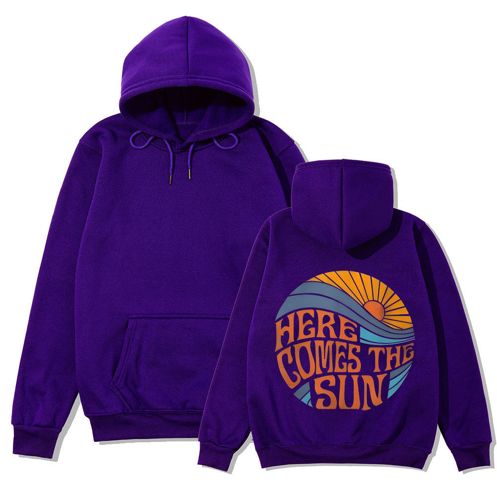 Drop Shoulder Loose Halloween Pumpkin Element Hoodie for Men and Women
