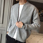 Style Long Sleeve V-Neck Men's Thick Knit Cardigan