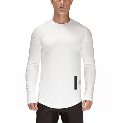New Sport Shirt Men Long Sleeve Quick Dry Sport Top Solid Crossfit t shirt Gym Fitness Running Shirt Workout Jersey Rashgard Men