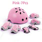 7Pcs/Set Kids Age with Wrist Guard and Knee Pads Elbow Pads Adjustable Protective Gear for Toddler Skating Cycling Scooter