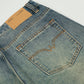 Wash water to make old denim micro pull pants
