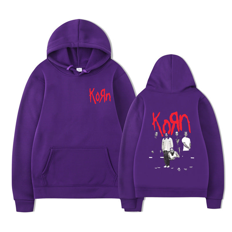 Rock Band Korn Graphic Hoodie Men Women Casual Oversized