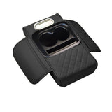 Car Armrest Pad Multi-functional Cup Holder Car Tissue Box Automotive Interior Leather Armrest Riser Pad