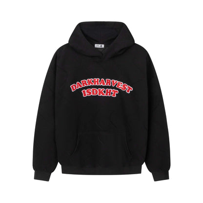 Streetwear Hoodie with Embroidered Letters and Loose Fit for Both Men and Women