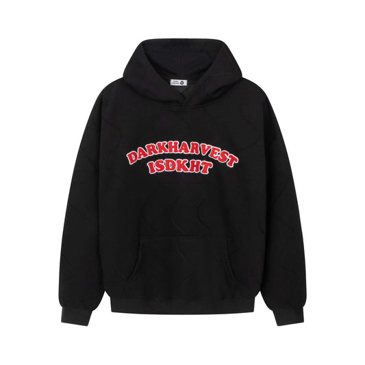 Streetwear Hoodie with Embroidered Letters and Loose Fit for Both Men and Women