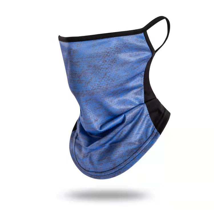 Ice Mesh Mesh Hanging Ear Sunscreen Mask Outdoor Sports Leisure Dustproof Sunscreen Men And Women Cycling Insect-Proof Scarf Headgear