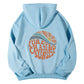 Drop Shoulder Loose Halloween Pumpkin Element Hoodie for Men and Women