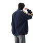 Three-Stripe Zip-up Hoodie Men's Trendy Brand Loose Casual Stand Collar Jacket Outerwear Heavyweight Couple Sport Top