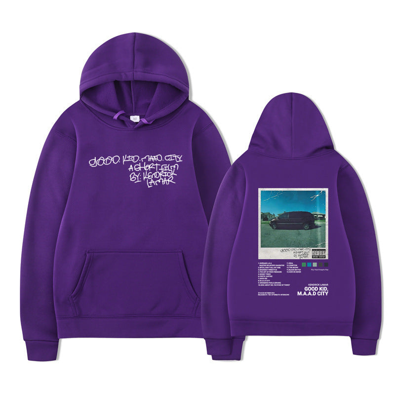 Kendrick Lamar Good Kid Hoodie Men Women's Hip Hop
