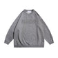 Round Neck Pullover Hoodie Men Simple Trendy Oversized Top Outerwear