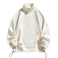 Stand up collar half zip hoodie for men outdoors