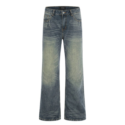 Wash water to make old denim micro pull pants