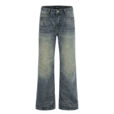 Wash water to make old denim micro pull pants