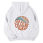 Drop Shoulder Loose Halloween Pumpkin Element Hoodie for Men and Women