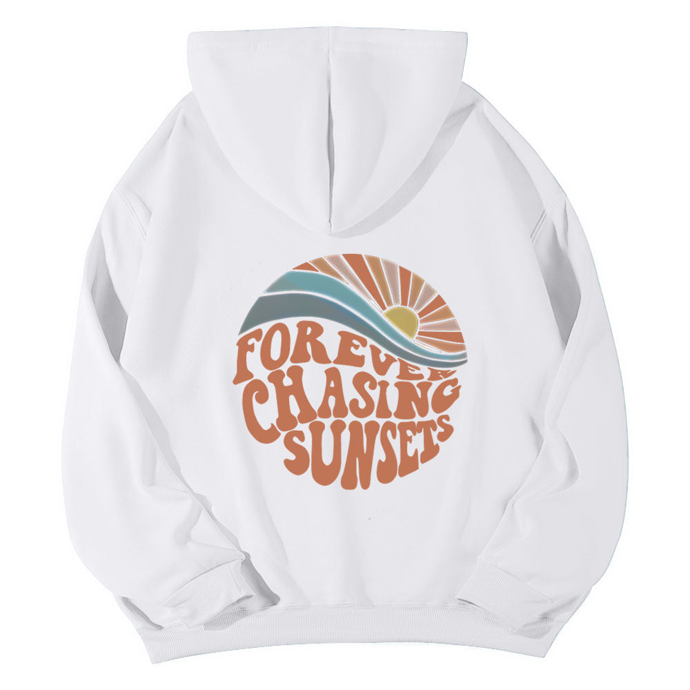 Drop Shoulder Loose Halloween Pumpkin Element Hoodie for Men and Women