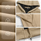 Men's Heavyweight Jacquard Waffle Hooded Loose Open Cardigan Sweatshirt