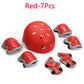 7Pcs/Set Kids Age with Wrist Guard and Knee Pads Elbow Pads Adjustable Protective Gear for Toddler Skating Cycling Scooter
