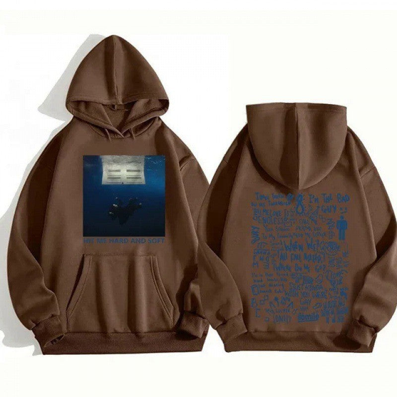 Hooded Sweatshirt Jacket for Men and Women, Long Sleeve, Sports Style, Drawstring Hood
