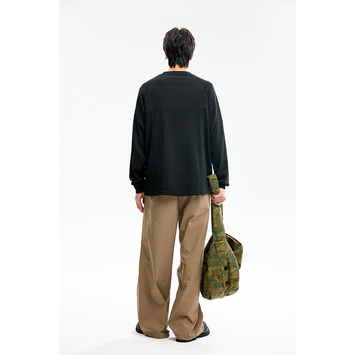 Henley Neck Pullover Hoodie for Men Loose Fit Base Layer Top