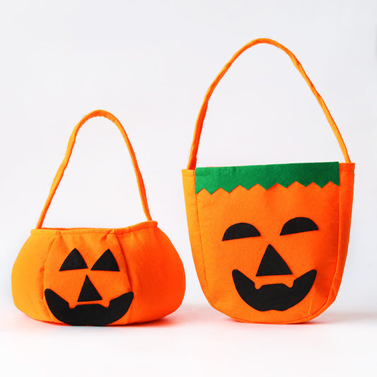 Halloween Pumpkin Bag Portable Three-Dimensional Non-Woven Bag Candy Bag Halloween Products Cosmetics Clothing Props