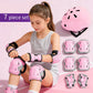 7Pcs/Set Kids Age with Wrist Guard and Knee Pads Elbow Pads Adjustable Protective Gear for Toddler Skating Cycling Scooter