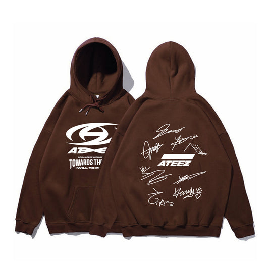 Hot Ateez The World Ep. fin Will Kpop Hoodie Men Women